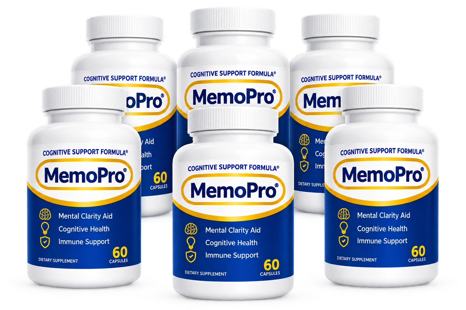 MemoPro 6 bottle pack — best value 180 day supply